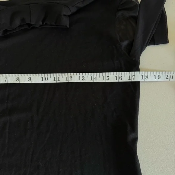 Marcella NYC Liv Mock Neck Mesh Top - Picture 10 of 12